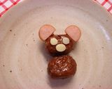 ミートボールのクマさん（キャラ弁おかず）作り方5写真