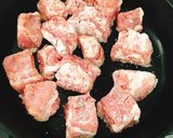 お弁当にも☆豚こまで生姜風味の柔らか角煮作り方4写真