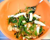 ほうれん草とはんぺんのピリ辛胡麻和え☆作り方5写真