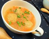 簡単【ふのりと豆腐の鶏がらスープ】作り方9写真