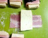 節約ヘルシー♪豆腐のテリマヨベーコン巻き作り方3写真