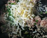 【ｱﾚﾝｼﾞﾒﾆｭ-】鶏塩まぜそば作り方3写真