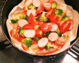 フライパンde餃子の皮ピッツァパーティー作り方3写真