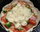 フライパンde餃子の皮ピッツァパーティー作り方7写真