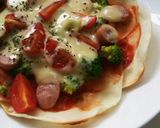 フライパンde餃子の皮ピッツァパーティー作り方8写真