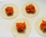 魚焼きグリル 餃子の皮deカボチャパイ風作り方3写真