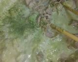 豚肉とアボカドの抹茶クリーミーパスタ☆作り方3写真