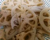 シャキッとキンピラ蓮根作り方1写真
