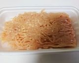 シャキッとキンピラ蓮根作り方4写真