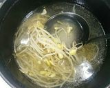 簡単過ぎる ごま油香る 豆もやしスープ作り方4写真