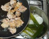 大根と鶏もも肉の煮物♪中華風作り方7写真