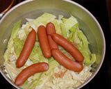 朝食におすすめ　ウインナー＆キャベツ作り方1写真