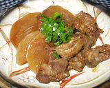 牛すじと大根のどて煮風♪作り方5写真