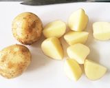 新ジャガのそぼろあんかけ作り方1写真