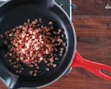 中華チャーハン：臘腸 (豚肉ソーセージ)作り方3写真