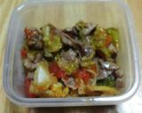 簡単にゅう麺に豚野菜炒め煮をのせて。作り方8写真