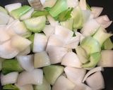 鶏もも肉と新玉ねぎ&チンゲン菜の旨塩炒め作り方7写真