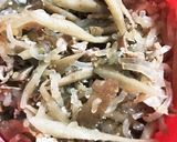 作り置き牛ごぼうdeお好み焼き★弁当作り方1写真