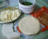 パリパリ餃子の皮ピザ風作り方1写真