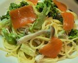 簡単☆スモークサーモンのクリームパスタ作り方3写真
