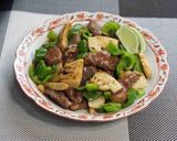 具が大きな青椒肉絲作り方6写真