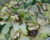 タンメン風！ニラもやしと白菜の野菜スープ作り方4写真