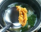 豆富とほうれん草のお味噌汁作り方3写真