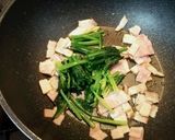 ほうれん草とベーコンのクリームパスタ作り方6写真