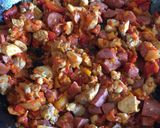 鶏肉とウインナーのパエリア作り方6写真