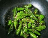 シシトウのおかか炒め胡麻の香り作り方6写真