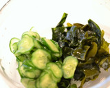 きゅうりと油揚げとろろ昆布中華風酢の物作り方1写真
