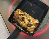 納豆と柴漬けのオムレツ作り方5写真