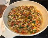 野菜たっぷり海老とチキンの炊き込みピラフ作り方4写真