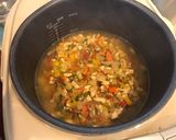 野菜たっぷり海老とチキンの炊き込みピラフ作り方5写真