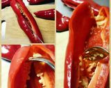 丸ごとアマトウガラシの肉詰め作り方2写真