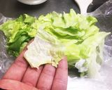 食感シャキッと★揉みレタスの酢味噌和え★作り方1写真