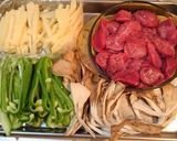 食感楽しい！砂ずりと筍のオイマヨ炒め！作り方2写真