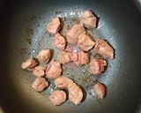 食感楽しい！砂ずりと筍のオイマヨ炒め！作り方3写真