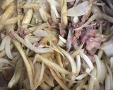 牛肉入りきんぴらごぼう作り方5写真