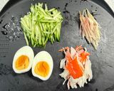 ごまだれポン酢風 冷しぶっかけそうめん作り方3写真