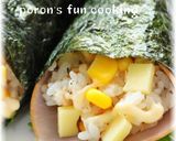 ライスサラダとハムの手巻き寿司作り方5写真