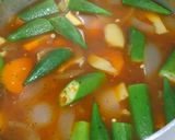 簡単♡鶏むね肉とオクラ野菜のケチャ煮込み作り方12写真