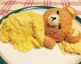 人気クマのオムライス作り方8写真