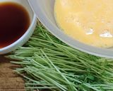 豆苗のたまご炒め作り方1写真