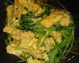 豆苗のたまご炒め作り方4写真