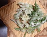 山ウドの栄養の宝庫、穂先でてんぷらを！！作り方5写真
