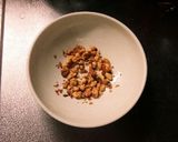 ミックスビーンズとクルミのマリネ作り方1写真