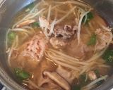 味噌ラーメン風！簡単！もやしスープ☾作り方4写真
