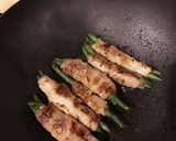 甘すぎないタレの豚肉いんげん巻き作り方3写真