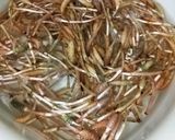 覚え書き　つくしの炒め煮 つくし佃煮作り方3写真